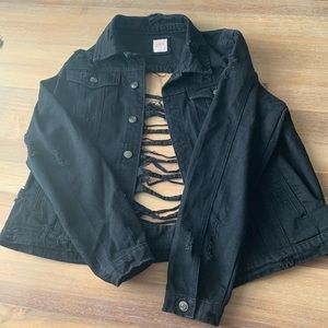 NWOT 12x12 Super Distressed Jacket